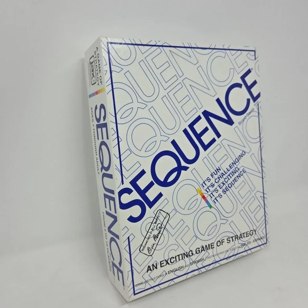 Sequence Board Game of Strategy (1995). COMPLETE GAME